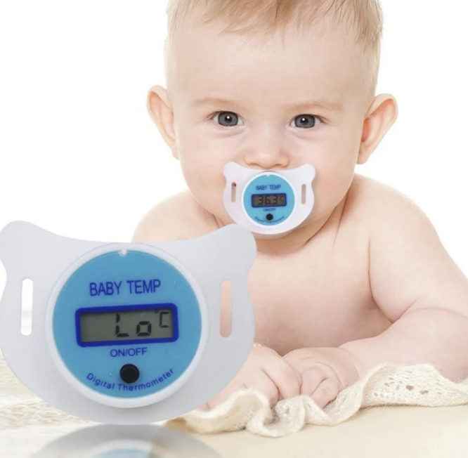 Дитяча соска - термометр BABY TEMP Пустушка для вимірювання температури немовляти - мініатюра 4