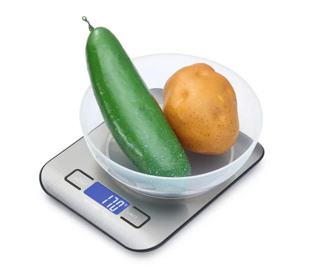 Електронні кухонні ваги з LCD-дисплеєм і металевою платформою Kitchen scale, 5000 г