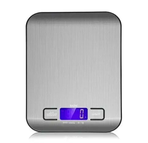 Електронні кухонні ваги з LCD-дисплеєм і металевою платформою Kitchen scale, 5000 г - мініатюра 2