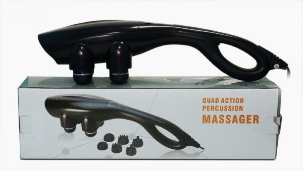 Ручний вібраційний мультимасажер Quad Action 12 в 1 для тіла, 28 Вт - мініатюра 5