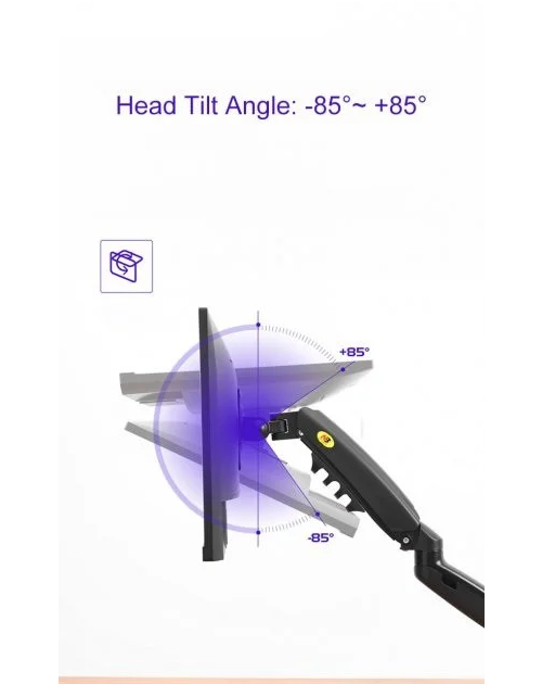 Настільне кріплення – кронштейн для монітора North Bayou F80, 17-27” - мініатюра 7