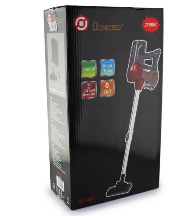 Ручний вертикальний пилосос Domotec MS-4401, 2500W ∙ Червоний - мініатюра 5