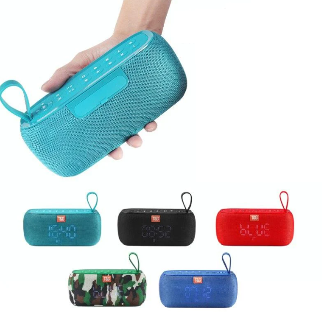 Портативна колонка TG177 Bluetooth з функціями Power Bank, Радіо, Електронного годинника