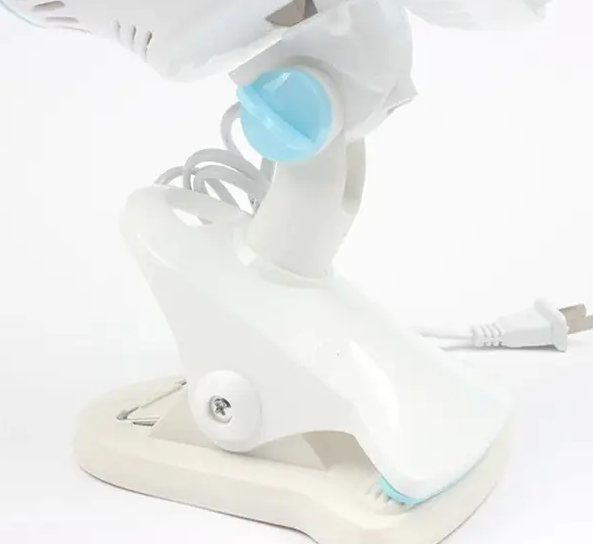 Поворотний вентилятор на прищіпці Wimpex WX707 360° портативний настільний, 18 см - мініатюра 3