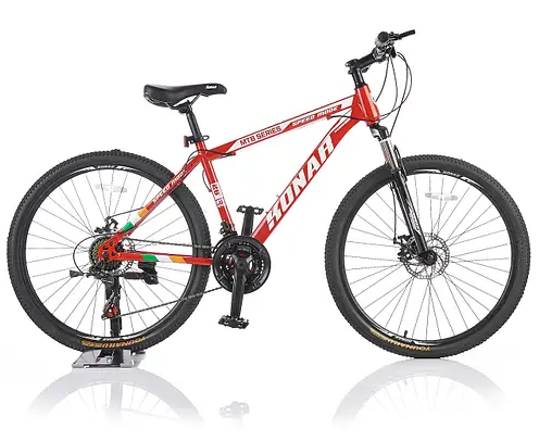 Велосипед гірський Konar KS-26″17 сталевий Сірий / Червоний / Чорний - мініатюра 2