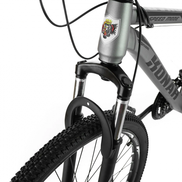 Велосипед гірський Konar KS-26″17 сталевий Сірий / Червоний / Чорний - мініатюра 9