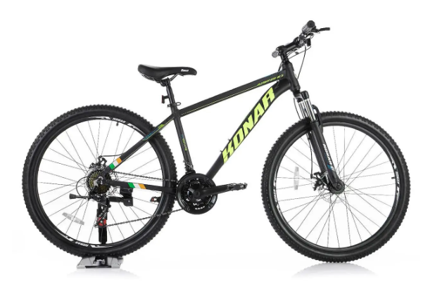 Велосипед гірський KONAR KA-27.5"17 Grey / Blue / Yellow / Black - мініатюра 3