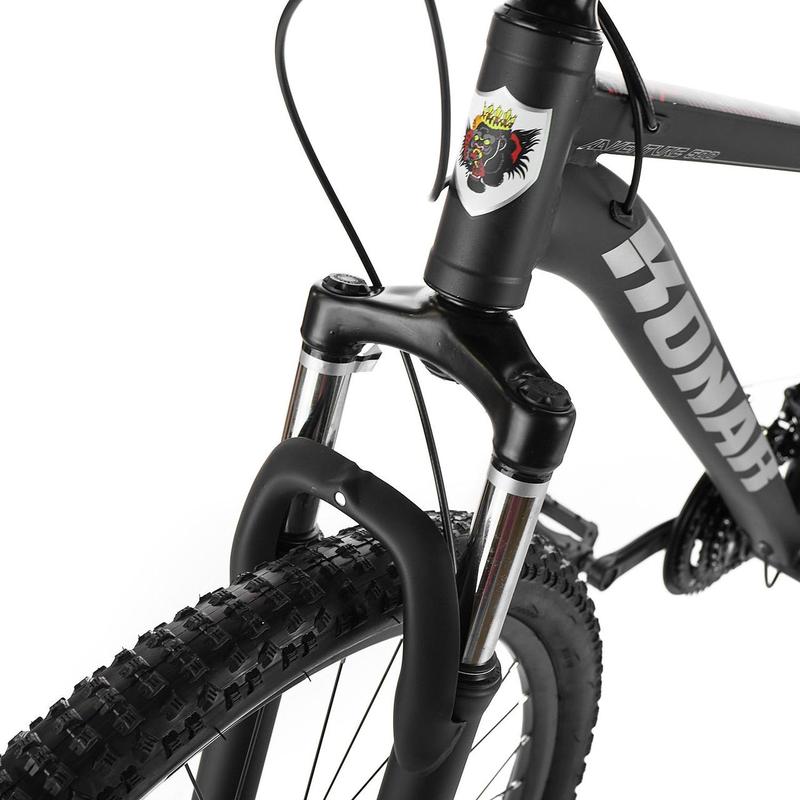 Велосипед гірський KONAR KA-27.5"17 Grey / Blue / Yellow / Black - мініатюра 7