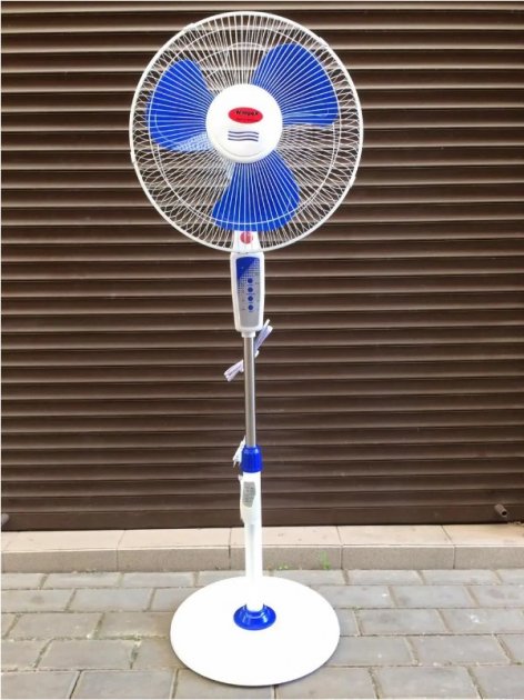 Вентилятор Wimpex 1604R підлоговий побутовий для дому з пультом дистанційного керування ∙ Регулювання висоти ∙ Автоповорот ∙ Таймер ∙ 3 швидкості - мініатюра 2