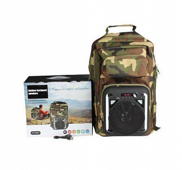 Туристичний міський рюкзак – бумбокс Оutdoor Backpack Speakers із вбудованою колонкою ∙ FM радіо ∙ USB ∙ Bluetooth - мініатюра 6