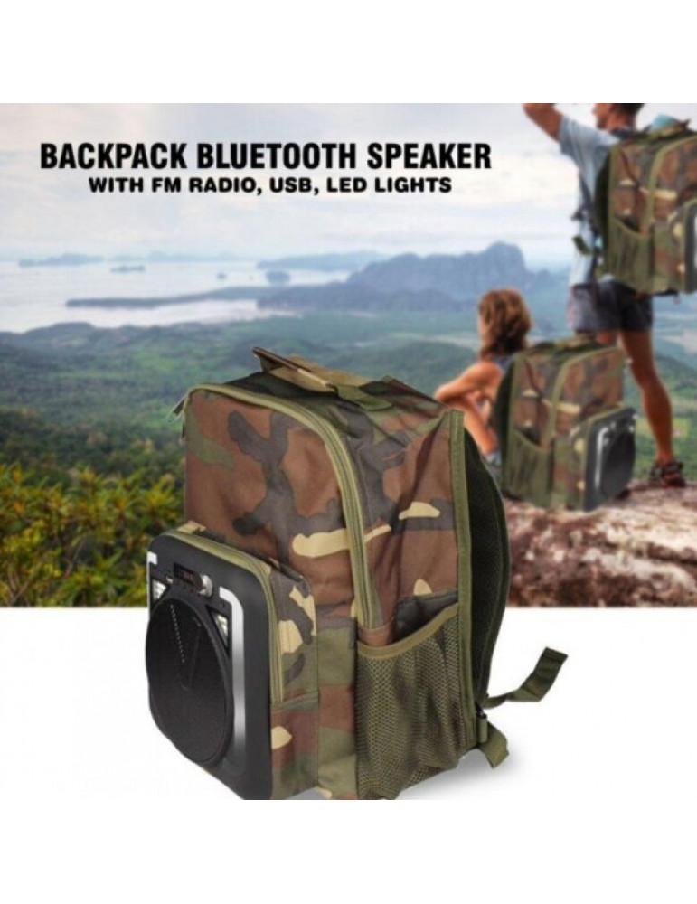 Туристичний міський рюкзак – бумбокс Оutdoor Backpack Speakers із вбудованою колонкою ∙ FM радіо ∙ USB ∙ Bluetooth - мініатюра 7