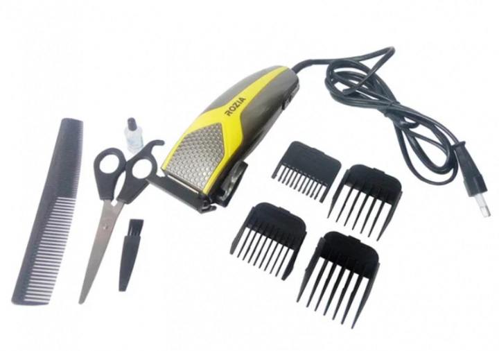 Електрична машинка для стрижки волосся Rozia HQ-252 з насадками, ножицями та розчіскою Машинка провідна від мережі - мініатюра 2
