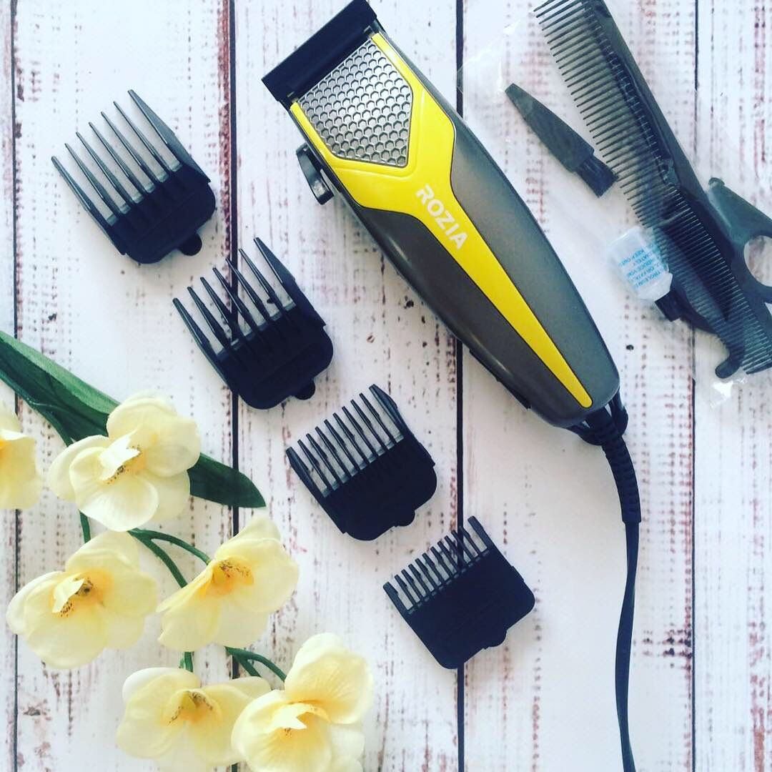 Електрична машинка для стрижки волосся Rozia HQ-252 з насадками, ножицями та розчіскою Машинка провідна від мережі - мініатюра 4