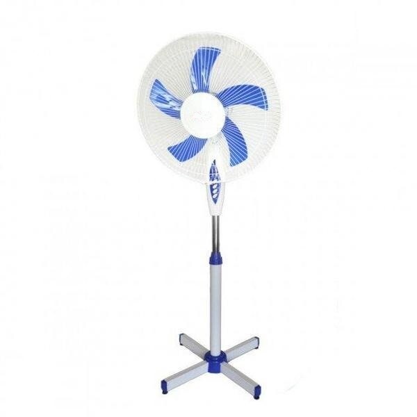 Побутовий вентилятор FAN FS-1620 для дому та офісу ∙ 5 лопатей ∙ Регулювання висоти ∙ Автоповорот