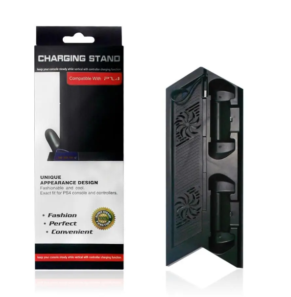 Зарядна док-станція Skytech 5 в 1 для джойстиків PS4 + USB хаб порти 3.0 + Підставка з охолодженням для ігрової приставки - мініатюра 2