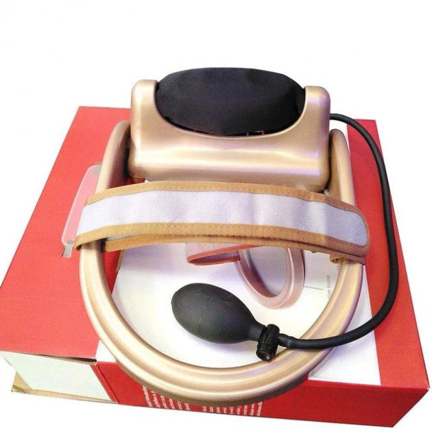 Масажер - тренажер для шиї Сervical vertebra traction G70 для корекції шийного відділу хребта - мініатюра 3