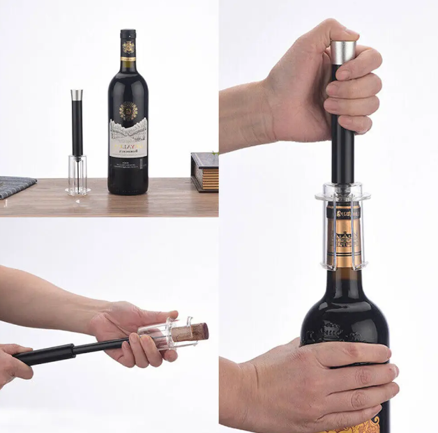 Штопор для вина WINO POP ∙ Винний набір для відкупорки пляшки - мініатюра 4