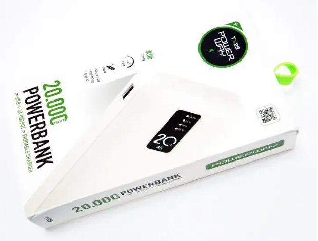 Зовнішній акумулятор TX23 Power Bank 20000 mAh Портативний зарядний пристрій Повербанк - мініатюра 4