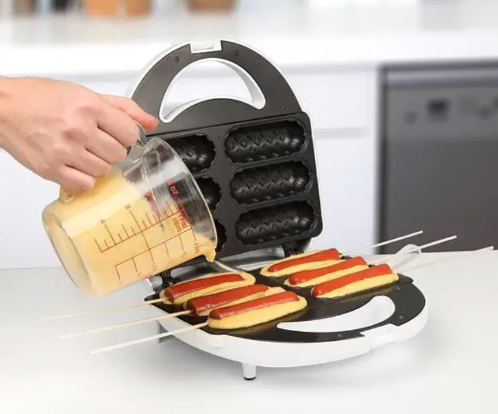 Вафельниця - сосисочниця Domotec KB-888 ∙ Апарат для приготування корн-догів вдома - мініатюра 2