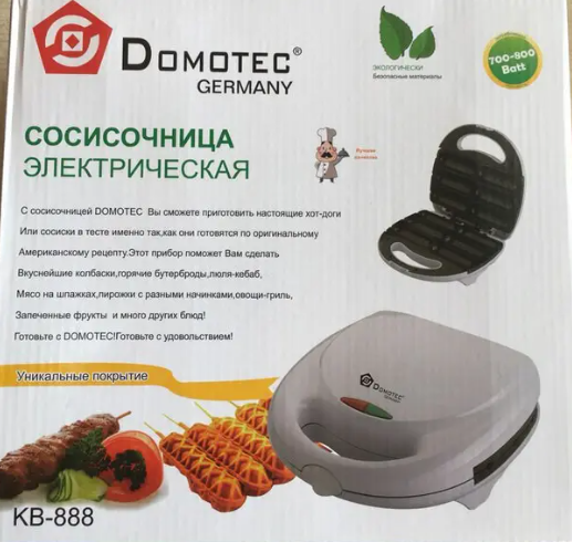 Вафельниця - сосисочниця Domotec KB-888 ∙ Апарат для приготування корн-догів вдома - мініатюра 3