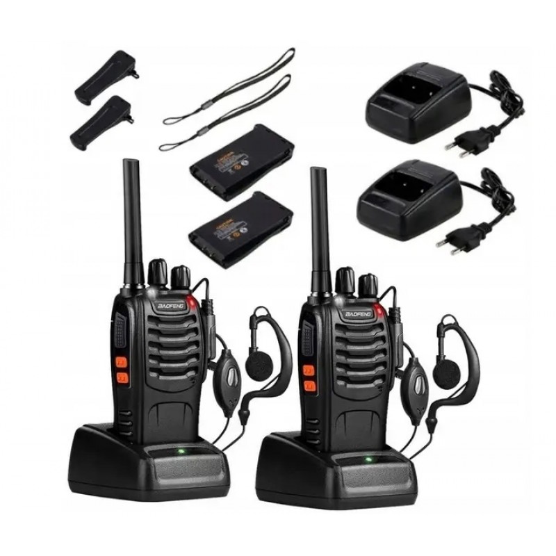 Комплект із двох рацій BAOFENG BF-888S ∙ Радіус передачі сигналу до 6 км, 400-470 МГц, 5 Вт - мініатюра 3