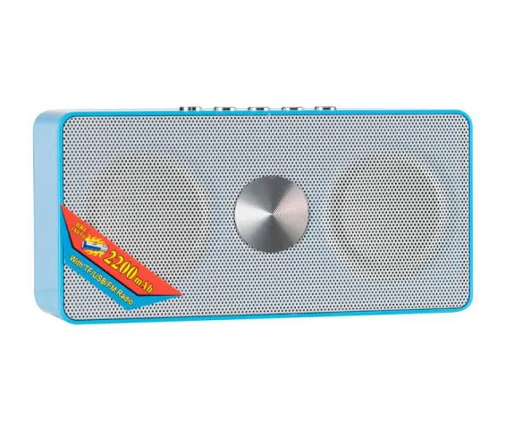 Портативна музична колонка WSTER WS-768 Bluetooth USB ∙ microUSB ∙ 3.5 мм Mini-Jack ∙ FM радіо