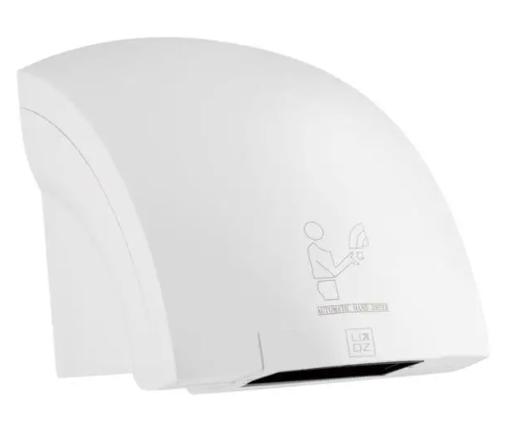 Сушарка для рук сенсорна VOLKSTECHNIK 1800W ∙ Настінна електрична сушка, Біла