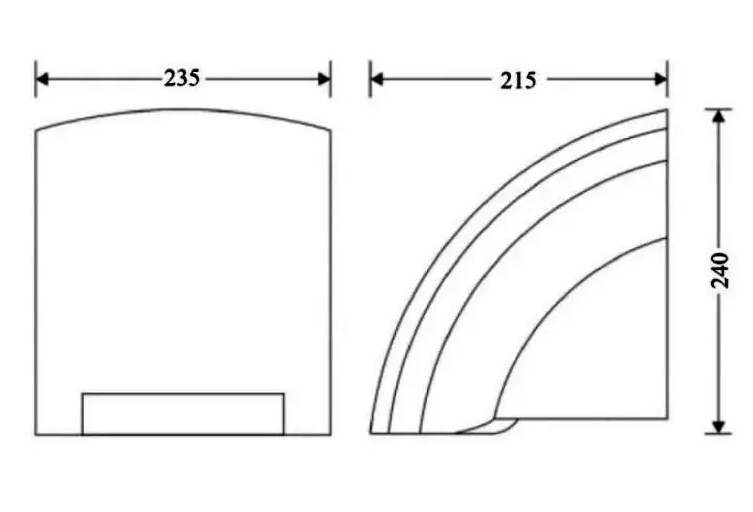 Сушарка для рук сенсорна VOLKSTECHNIK 1800W ∙ Настінна електрична сушка, Біла - мініатюра 3