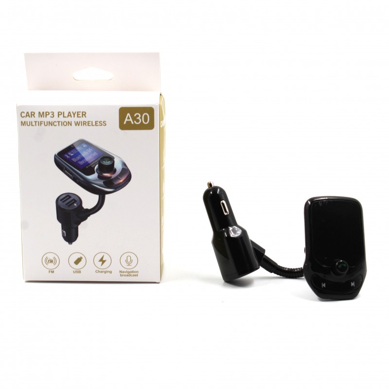 FM модулятор A30 BT ∙ Автомобільний трансмітер з екраном ∙ Bluetooth ∙ USB - мініатюра 2