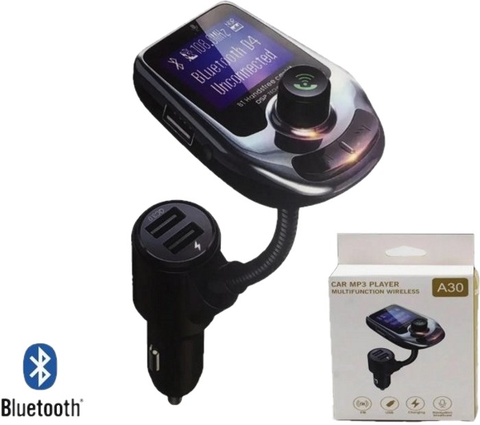 FM модулятор A30 BT ∙ Автомобільний трансмітер з екраном ∙ Bluetooth ∙ USB - мініатюра 3