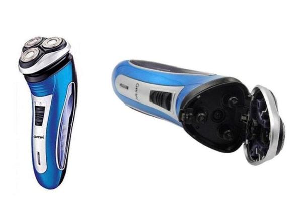 Електробритва GEEMY GM-7090 Аккуляторна бритва – триммер 3 в 1 із плаваючими головками - мініатюра 2