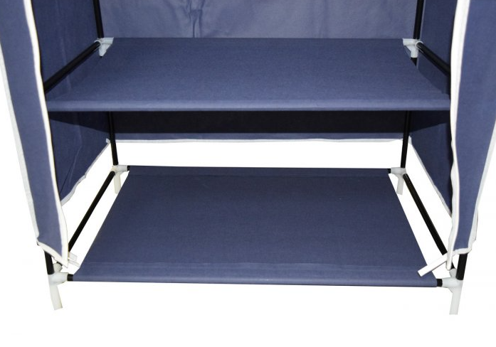 Складна тканинна шафа на одну секцію Storage Wardrobe 8964 Органайзер - гардероб для речей та взуття, 150х75х45 см - мініатюра 3