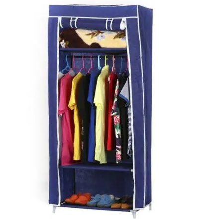 Складна тканинна шафа на одну секцію Storage Wardrobe 8964 Органайзер - гардероб для речей та взуття, 150х75х45 см - мініатюра 5