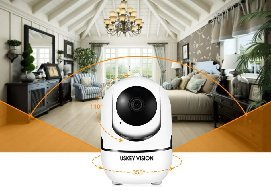 Камера відеоспостереження QC011 IP CAMERA Wifi Бездротова поворотна відеокамера з інфрачервоним підсвічуванням, нічною зйомкою та мікрофоном - мініатюра 4