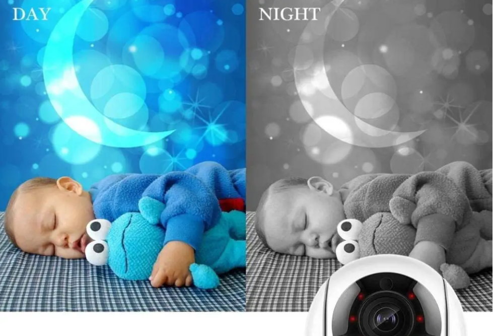 Камера відеоспостереження QC011 IP CAMERA Wifi Бездротова поворотна відеокамера з інфрачервоним підсвічуванням, нічною зйомкою та мікрофоном - мініатюра 6