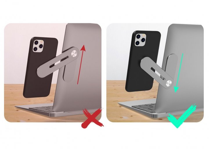 Магнітний тримач телефону Multifunctional Bracket із кріпленням на ноутбук/монітор комп'ютера - мініатюра 7