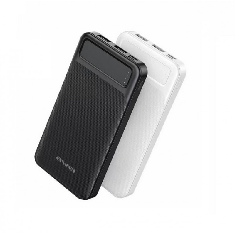 Портативний зарядний пристрій AWEI P5K 10000mAh Power Bank Мобільна зарядка - мініатюра 3