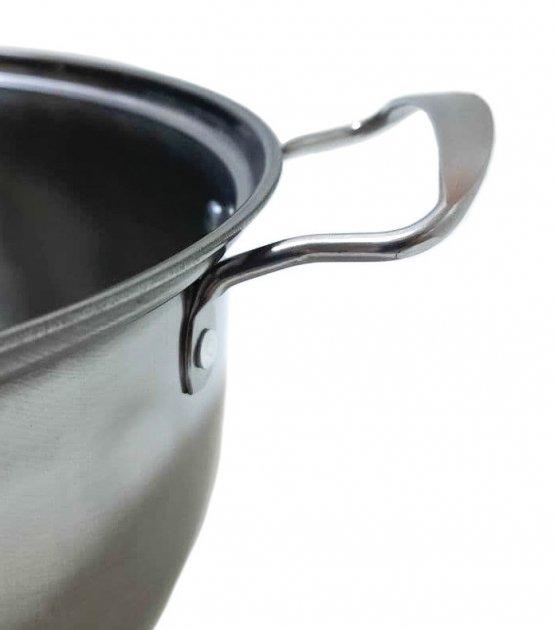 Набір каструль Unique UN-5074 ∙ Каструлі з нержавіючої сталі з термостійкими скляними кришками, 6 предметів - мініатюра 3