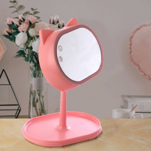 Настільне косметичне дзеркало FOX Мirror з Led підсвіткою для макіяжу - мініатюра 2