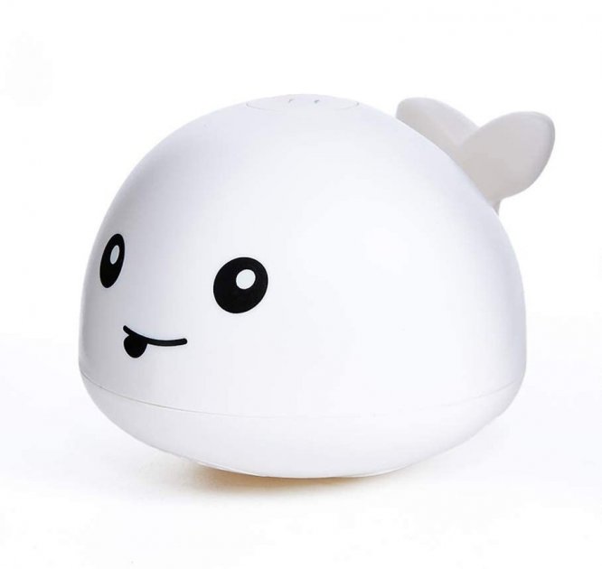 Іграшка для купання малюків Кит з фонтанчиком Mini Whale Fountain ∙ Іграшка для плавання з RGB підсвіткою - мініатюра 2