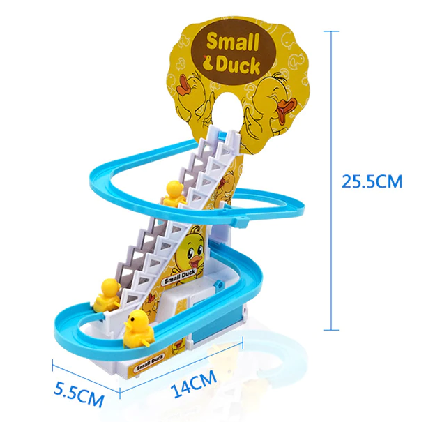 Інтерактивна гра Качина гоночна траса Small Duck Дитячі музичні гірки – ескалатор - мініатюра 6