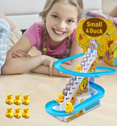 Інтерактивна гра Качина гоночна траса Small Duck Дитячі музичні гірки – ескалатор - мініатюра 7