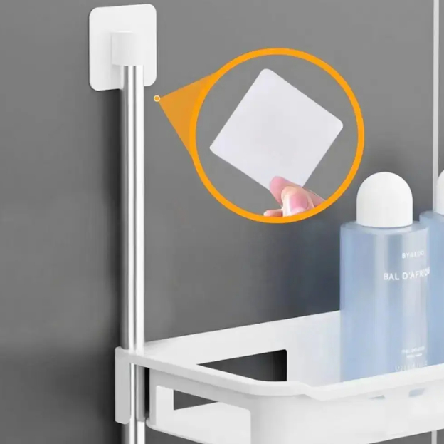 Подвійна туалетна полиця - органайзер STOREY TOILET RACK Стійка з поличками над унітазом, 31х20х5 см - мініатюра 2