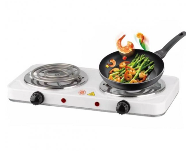 Електрична двоконфорочна плита JX-2020B ∙ Настільна спіральна електроплита, 2*1000 Вт