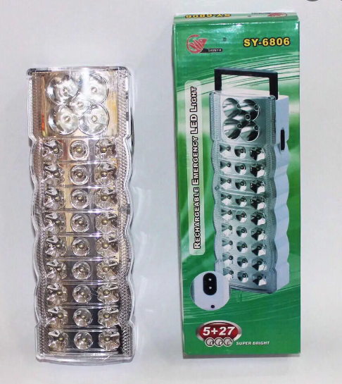 Акумуляторний ліхтар YJ-6806 ∙ Світлодіодна аварійна лампа 27+5 LED - мініатюра 2