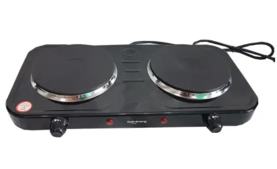 Електрична дискова плита Rainberg Rb-999 електроплита на дві конфорки, 2400 Вт - мініатюра 3