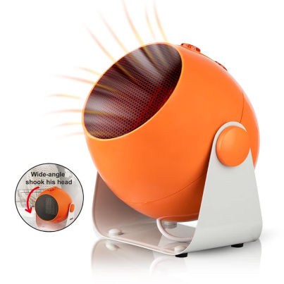 Тепловентилятор керамічний RAF 1186 Кімнатний портативний поворотний обігрівач, 1800 Вт - мініатюра 4