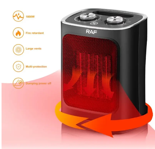 Обігрівач HELMUT 1188 ∙ Тепловентилятор керамічний дуйчик для будинку, 1800 Вт - мініатюра 2