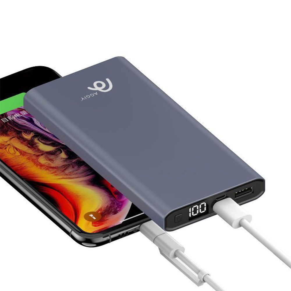 Універсальний зарядний пристрій AG-P1 10000 mAh Power Bank Зовнішній акумулятор Портативна мобільна зарядка Павербанк