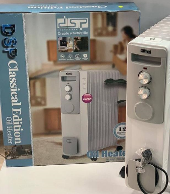 Масляний обігрівач радіаторний DSP KD3022 ∙ Портативна пересувна батарея для дому, 2500 Вт